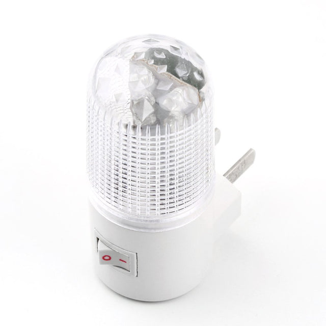 1W 6 LED 110V With US Plug Energy Saving Household Night Lamp Warm Light Wall Mounting Bedroom Soft Night Light Lamp