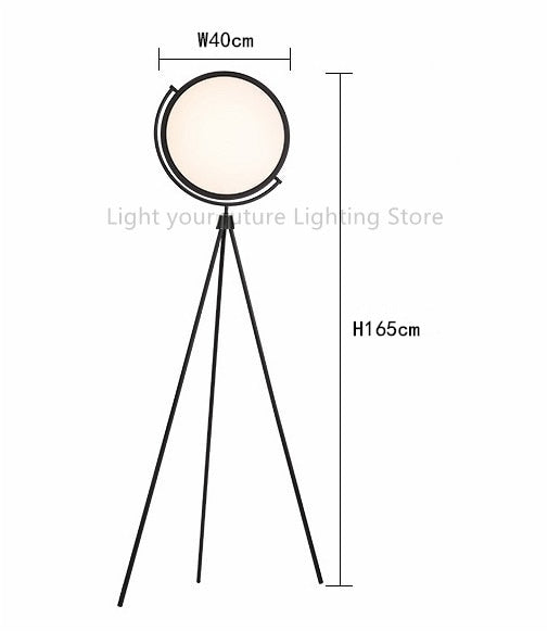 Modern New Tripod moon floor lamp for Living study Room  hotel  Art design Eye protection Standing Light Indoor Decoration