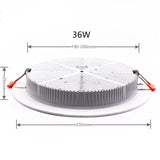 5W-36W Ceiling Light Recessed LED Spotlight Down Light AC 90-260V for Living Room and Shopping Mall Lighting