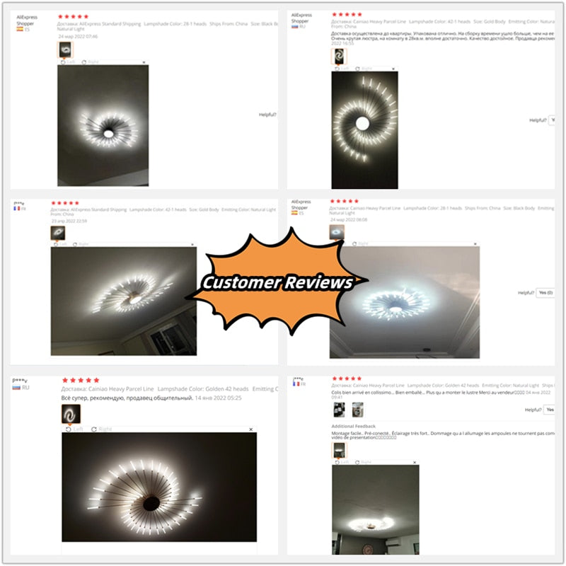 Led Firework Chandelier Dimmable For Living Room Bedroom Modern Ceiling Chandelier Dining Room Ceiling Lamp With Remote Control