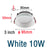 Recessed LED Downlight Anti-glare Black/White Dimmable LED Ceiling Light Bedroom Kitchen Tri-color Light LED Spotlight