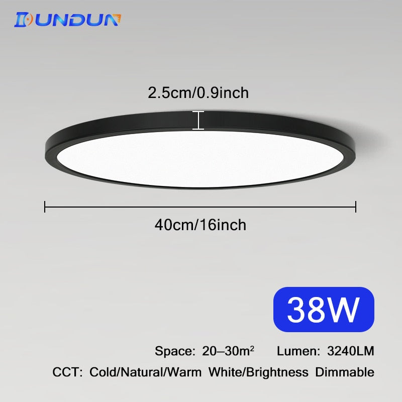 Ultrathin 0.9inch Brightness Dimmable LED Ceiling Lamp for bedroom Living Room kitchen Lamps Room Lights Led Ceiling Lighting