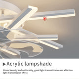 New Nordic Ceiling Fan Living Room Led Invisible Fan Lamp Ceiling Bedroom Fan Remote Control Reversible Blades Fans 110V 220V