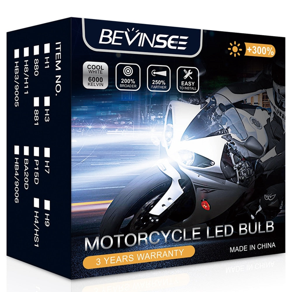 Bevinsee H7 H4 H11 H1 LED Light For Car 9005 HB3 9006 HB4 880 881 H8 LED Fog Light 12V BA20D P15D H3 Motorcycle Light Bulbs A18