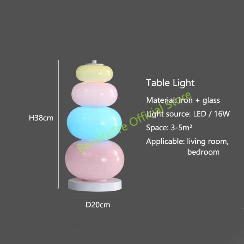 Candy Stack Lamp Candy String Rainbow LED Floor Lamp Nordic Novelty Glass Floor Light F ...