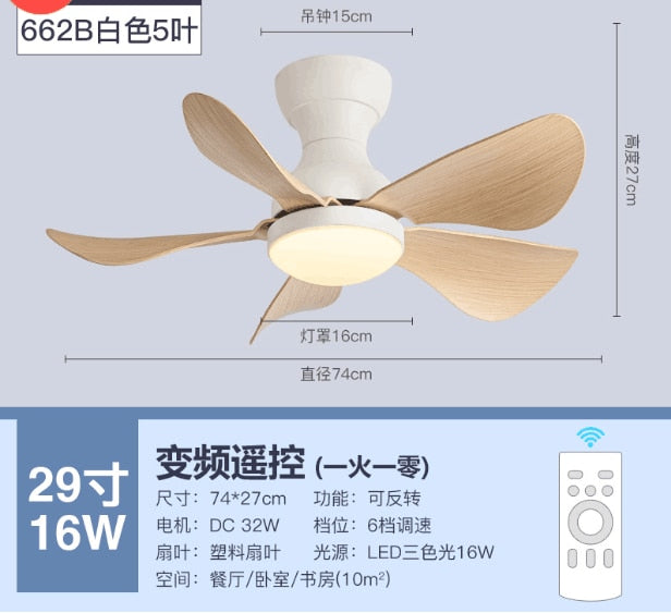 Modern Black White Low Floor DC Motor 32W Ceiling Fans With Remote Control Simple Ceiling Fan Without Light Home Fan 220V 110V
