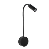 Bronze 3W LED Reading Light Black White Silver Gooseneck Wall Lamp for Bed Headboard Desk 4000K Bedside Switch LED Night Lamp