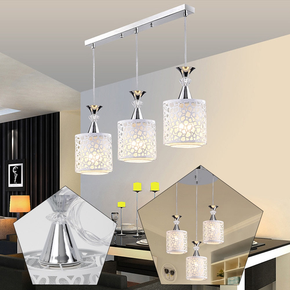 3 Head Modern Ceiling Light Hanging Pendant Lamp Dining Room Chandelier Fixture