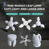 Folding Light Bulb Household Super Bright Energy Saving Foldable Garage Chandelier Five Leaf Light Bulb Adjustable Ceiling Light
