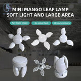 Folding Light Bulb Household Super Bright Energy Saving Foldable Garage Chandelier Five Leaf Light Bulb Adjustable Ceiling Light