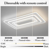 Modern Full Spectrum Bladeless Ceiling Fan Lamps Dimmable With Remote Control 6 Gears Indoor LED Lighting Bedroom Living Room