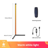 RGB LED Floor Lamp Bedroom Bedside Decoration Corner Floor Lamp WIFI Bluetooth App and Remote Control Indoor Atmosphere Lamp