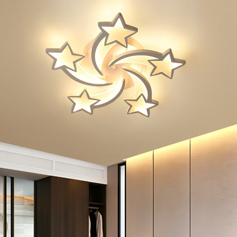 Modern Ceiling Chandeliers For Indoor Ceiling Lighting LED Lamp White For Living Room Bedroom Lamp Home Decoration Fixtures