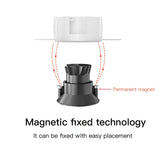  LED Recessed Downlight Frameless Built-in Spot Lamp for Living Room Corridor Bedroom Cutout Size 75mm Spot Light