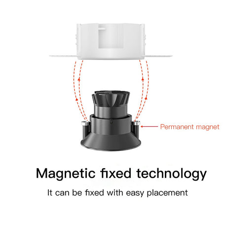  LED Recessed Downlight Frameless Built-in Spot Lamp for Living Room Corridor Bedroom Cutout Size 75mm Spot Light