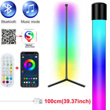 59 inch Corner Floor Lamp Dimmable APP Control Standing Lamps Remote LED RGB Light for Bedroom Decor Living Room Indoor Lighting