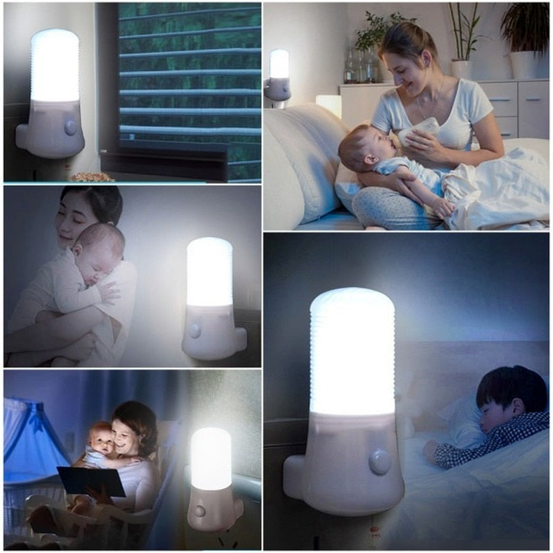Novelty LED Night Light Wall Socket Bedside Lamp US Plug AC 110-220V Home Decoration Lamp for Children Bedroom Drop Shipping