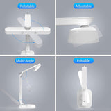 Remote Control Adjustable LED Desk Lamp Eye-Caring Office Light Rechargeable Touch Control Stepless Dimming Reading Table Lights