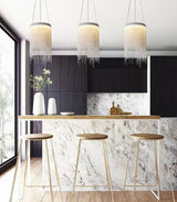 Modern Aluminum chandelier Lamp Novelty Aluminum Chains  LED chandelier Light Dining Room Living Room Bedroom Light