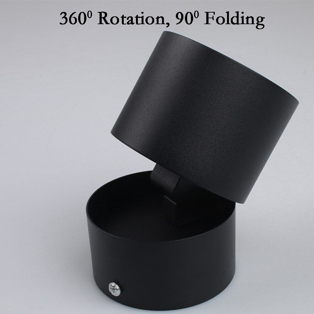 LED Downlight Foldable Ceiling Spotlight 10W 15W 20W Surface Mounted Aluminum Ceiling Spots Lamp For  Room Home Kitchen Bathroom