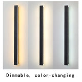 Waterproof LED Long Wall Light Modern Ip65 Outdoor Lighting Garden Villa Balcony Line Light Wall washer light 85-265V Dimmable