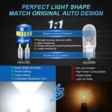 2x W5W T10 LED CANBUS No Error 5W5 12V 5W 750Lm Super Bright Car Interior Side Light 194 3030 SMD Auto Bulb White Amber Red