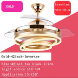 Modern 2023 Ceiling Fan Remote Control With Lights Silent Rechargeable Fan Ventilator Fans Lamp for Dining Room Living Room