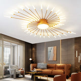 Led Firework Chandelier Dimmable For Living Room Bedroom Modern Ceiling Chandelier Dining Room Ceiling Lamp With Remote Control