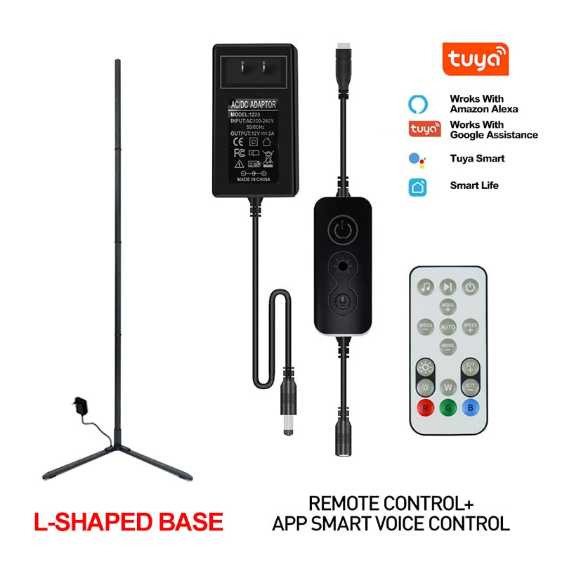 RGB LED Floor lamp 180CM Smart APP Remote Control Modern Corner Floor Light Atmospheric Standing Stand Light Indoor Home Decor