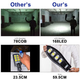 42/84/126/168 LED Super Bright Outdoor Solar Lamp 3000mAh IP65 Waterproof Street Lights Motion Sensor Garden Yard Wall Light