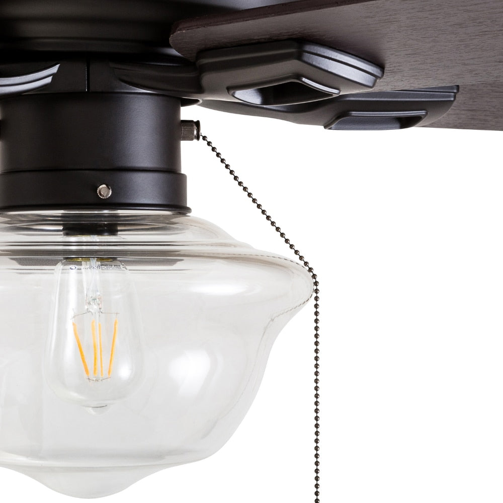 52&quot; Abner Indoor/Outdoor Bronze Ceiling Fans Room Decor Home Fan  Ceiling Fan with Led Light