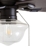 52&quot; Abner Indoor/Outdoor Bronze Ceiling Fans Room Decor Home Fan  Ceiling Fan with Led Light