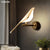 LED Golden Bird Wall Lamp Parlor Bar Bedside Hanging Light Novelty Rotatable Wall Lamp Bedroom Bedside Indoor Sconce
