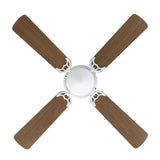 42&quot; Hugger Metal Indoor Ceiling Fan with Light, White, 4 Blades, LED Bulb, Reverse Airflow