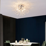 LED Crystal Firework Chandelier Modern Style Ceiling Light Fixtures 6 Light Pendant