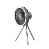 USB Tripod Floor Camping Fan With Power Bank LED Light Rechargeable Desktop Portable Circulator Wireless Ceiling Electric Fan