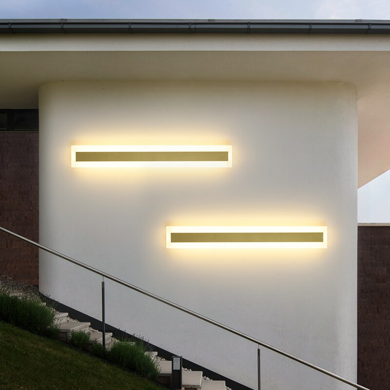 LED Long Wall Lamp，Outdoor，Waterproof，IP65，Garden, Decorative Lighting，Modern，Balcony，Villa，110v 220v