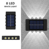 LED Solar Wall Lamp Outdoor Wall Light Ip65 Waterproof Garden Decoration Balcony Yard Street Decors Lamps Outside Sunlights
