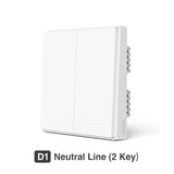 Aqara D1 Smart Switch Wireless Switch Single Fire Wire ZigBee Wireless Wall Switch Smart Home Light Control For Mihome App