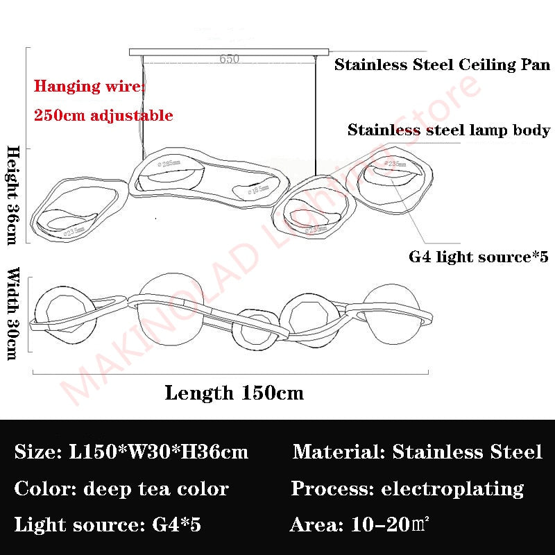 LED Living Room Postmodern Luxury Chandelier Lighting Novelty Restaurant Island Metal Bedroom Villa Lobby Home Art Chandelier