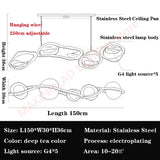 LED Living Room Postmodern Luxury Chandelier Lighting Novelty Restaurant Island Metal Bedroom Villa Lobby Home Art Chandelier