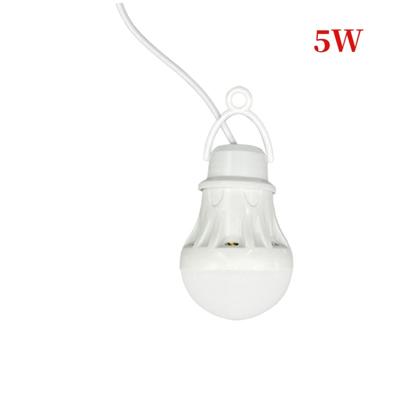 LED Lantern Portable Camping Lamp Mini Bulb 5V USB Power Book Light Reading Student Study Table Lamp Super Birght for Outdoor