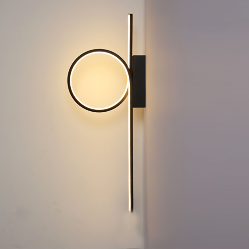 Long strip wall lamp light luxury creative room bedroom bedside lamp simple modern Nordic living room TV wall lamp