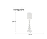 Italy Design Kartell Kabuki Table Lamps Acrylic Desk Lights Art Decor LED Standing Light Living Room Bedroom Hollow Floor Light