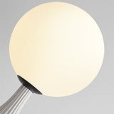 Minimalist White Glass Floor Lamp Living Room Bedroom Bedside Modern Lighting G9 Bulb White Resin 100-240V