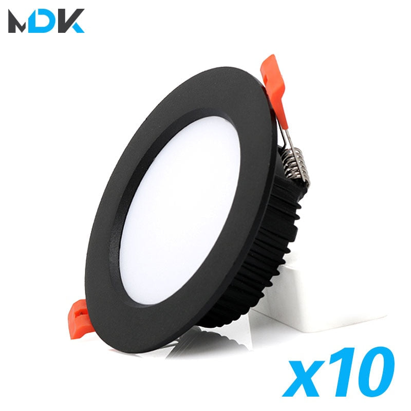 LED Downlight 12W 15W 18W 9W AC220V 5W 7W 110V Recessed Spot Thick Aluminum Lighting Bedroom Kitchen