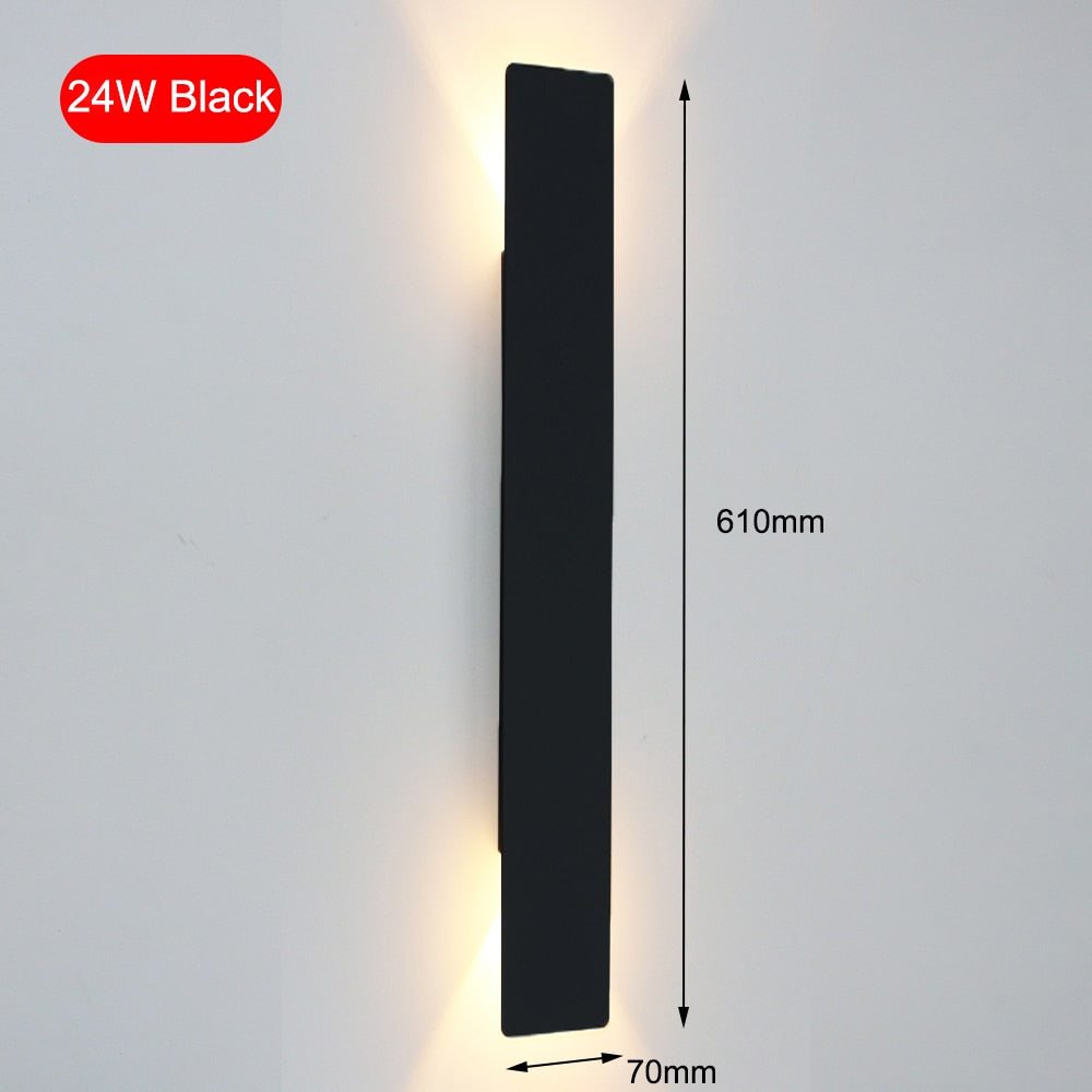 Modern Simple 6W LED Indoor Wall Lamp Bedroom Living Room Home Lighting Aisle Corridor Decoration Aluminum Wall Light AC85-265V