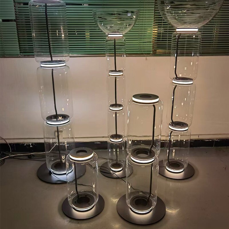 Italy Design Heavy Glass LED Floor Lamps Nordic Light Modern Bright Stand Lighting for Living Room Bedroom lustre Decor Fixtures
