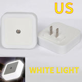  Smart Motion Sensor LED Night Light Lamp EU UK US Plug Mini Wall Lights For Bedroom Hallway Corridors Stairs Bedside Lamp