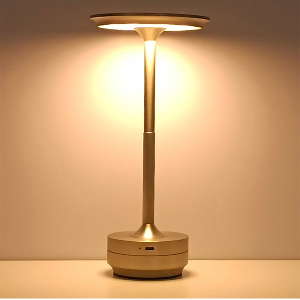 Simple charging desk lamp restaurant bar desk lamp dimming atmosphere retro portable charging touch USB desk lamp